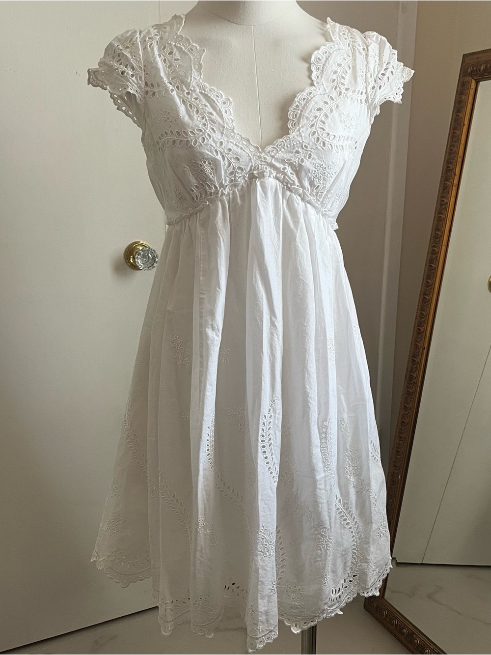 Bcbgmaxazria eyelet dress